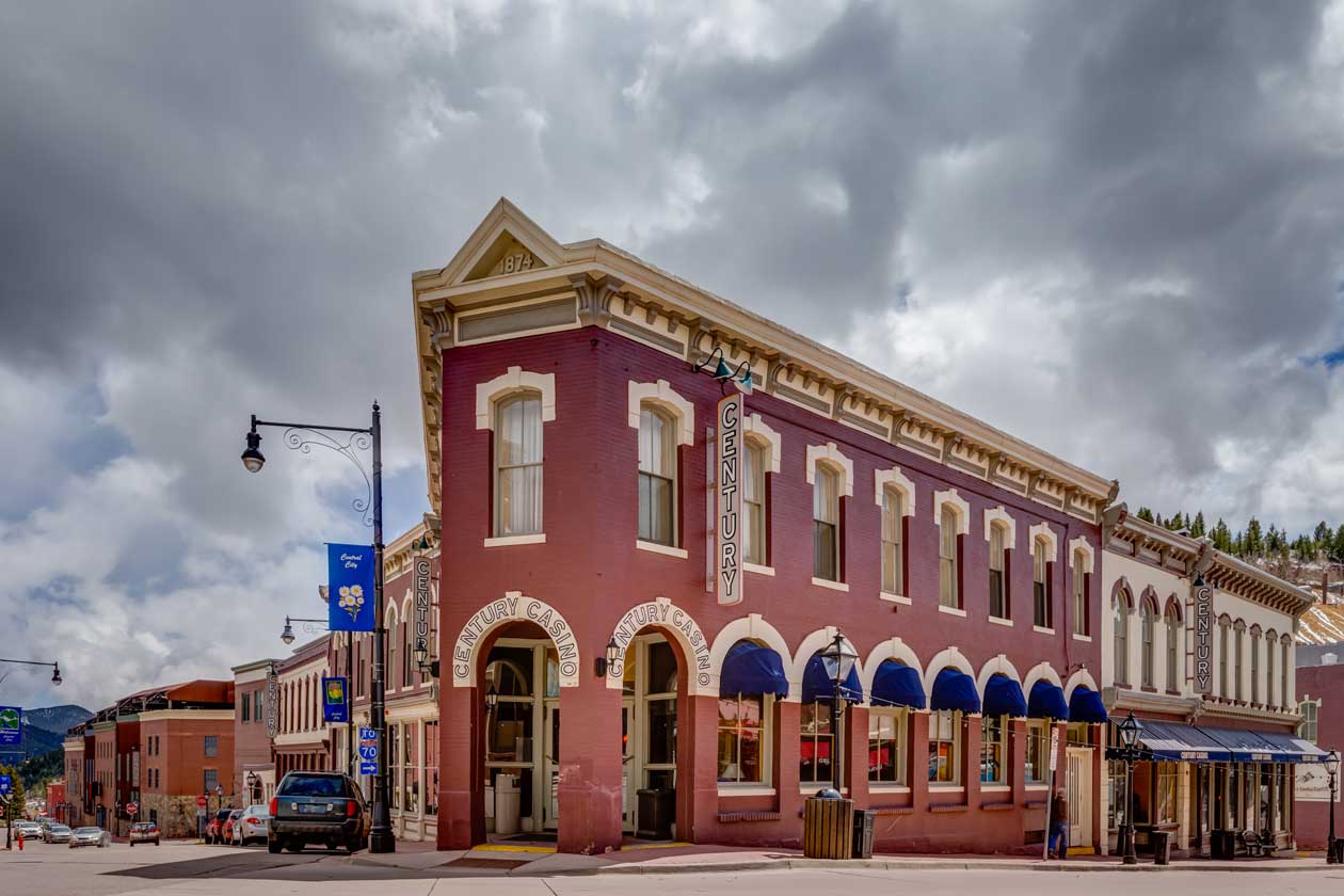 A historical brick building that houses a casino